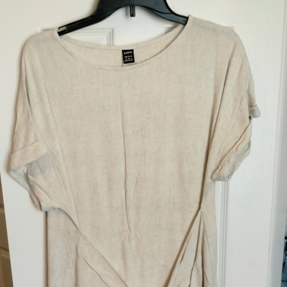 ***5/$20*** NWOT Linen Front Tie Mini Dress Size Medium